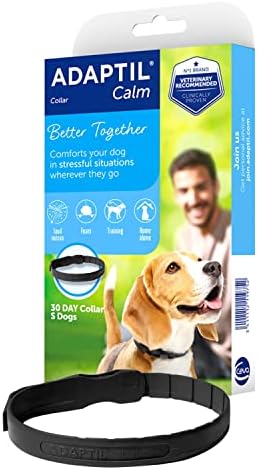 ADAPTIL Calm On-the-Go Collar, helps dogs cope with stress and anxiety related behavioural issues and life challenges especially when out and about - Small Dogs