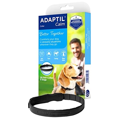 ADAPTIL Calm On-the-Go Collar, helps dogs cope with stress and anxiety related behavioural issues and life challenges especially when out and about - Small Dogs Cover