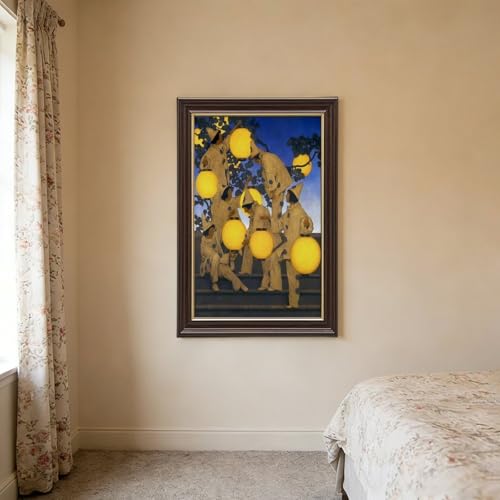 Impression giclée Maxfield Parrish toile avec cadre à suspendre 20x30