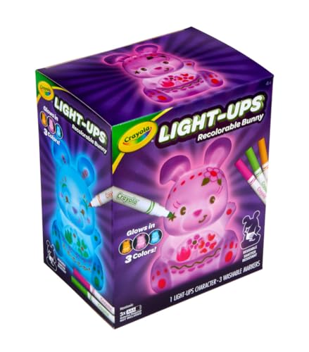 Crayola Light Up Toy Bunny, Reusable Coloring Toy, Spring Crafts & Decor, Bunny Toy for Kids, Ages 4+ - image 6