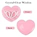 Ohuimrt 100 Pcs Small Heart Shaped Jewelry Bag, 3.3 x 3.9 Inch Pink Resealable Mylar Bag, Cute Packaging Bags for Jewelry Earring Necklace Trinket Small Business Valentine's Day Supplies