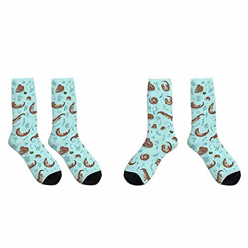 Image of Pehede Socks Mens Fun Dress Socks for Women Funny Novelty Crazy Design Socks