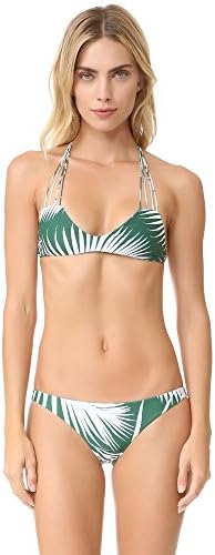 MIKOH Women's Banyans String Racer Back Bikini Top