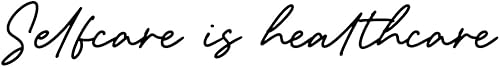 Miniatura 4 de Calcomanía de vinilo para pared, autocuidado es la salud, 3 x 20 pulgadas, diseño moderno e inspirador, positivo, saludable, estilo de vida, para