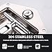 Loclink T-Handle Truck Tool Box Latch Replacement kit 304 Stainless Steel Folding Lock with Keys Truck Box Trailer Door RV Camper Storage Box
