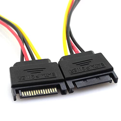 Cable adaptador 4Pin a SATA 15 Pin 18 cm miniatura 6