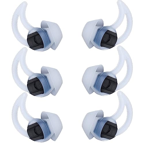 WKYMY 3 Silicone Earbud Tips Replacement for Bose QC20 QC20i, SoundSport SIE2i IE2 IE3 Headphones