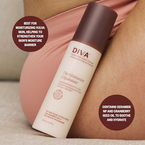 Image of DIVA Moisturizer - Gentle & Luxe Texture - Fragrance-Free & Plant-Based Formula to Instantly Prevent Itchiness - Helps Support Moisture Barrier & Healthier Microbiome - 100 mL