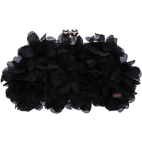 Fawziya Floral Cutch Purses For Women Evening Bags And Clutches-Black #TOP27