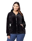 32 DEGREES Womens Luxe Fur Jacket, Black., Medium