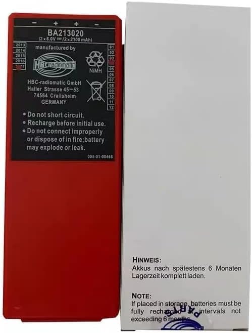 Miniatura 9 de BA213020 BA213020 6V 2100mAh Batería recargable Ni-Mh Batería radiomática HBC BA213020 BA214061 FUB10AA para grúa HBC Control remoto Bomba Batería