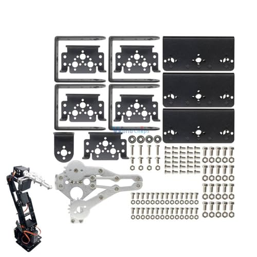Generic Aluminium Robot 6 DOF Arm Claw Mount Kit Mechanical Robotic Arm for Arduino