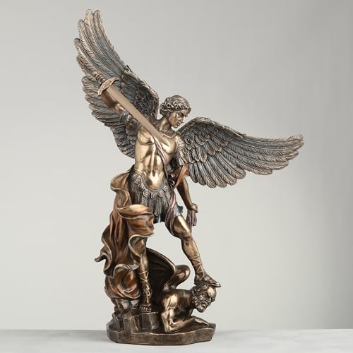 Estatua religiosa de San Miguel Arcángel 14.12 pulg miniatura 3