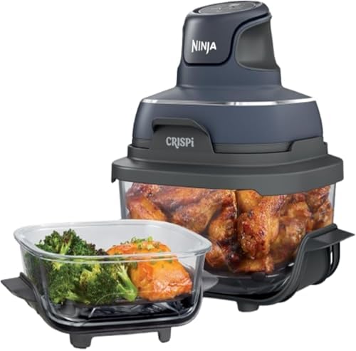 Ninja Crispi 4-in-1 Glass Air Fryer | 450°F | Non-Toxic | 4QT & 6...