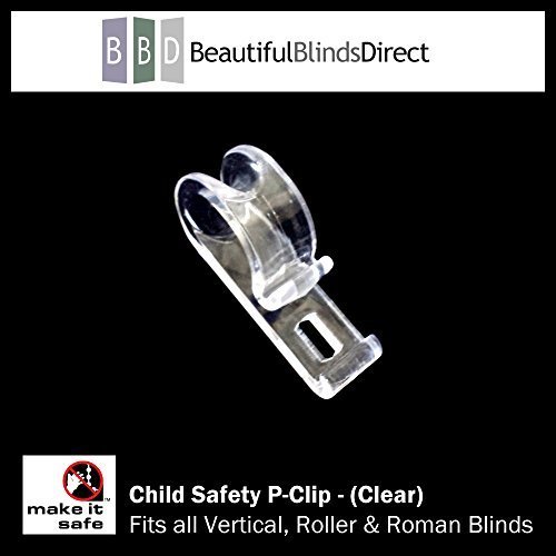 Pack of 8 x (Clear) Child Safety P-Clips for