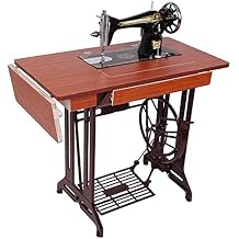 Sewing Machines Vintage Sewing Machine Household Foot-Operated Manual Tailor Head Eat Thick Sewing Machine with Iron Frame - Old FashionedSizea
