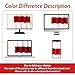 DriftAway Mia Stripe Light Blacking Grommet Room Darkening 1 Layer Window Curtains Striped Window Drapes for Bedroom Living Room Stripe Printed 82 inches Long Curtains 2 Panels Set Christmas Red