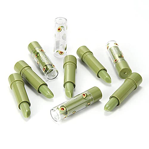 Skynest 2 Pack Avocado Lipstick, Long Lasting Nutritious Lip Balm Lips Moisturizer Magic Temperature Color Change Lip Gloss (Green)… #TOP2