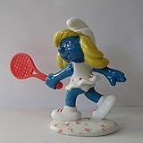 Material: PVC Schleich Figura Pitufos - Pitufina jugadora de Tenis (20135)