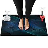 ATE Health Grounding Mat, Grounding Pad with Conductivity Test Pen & 15ft Grounding Cord, Indoor Grounding mat,Grounding Mats for Pain Relief, Relaxation & Stress Relief (24.1x16in)