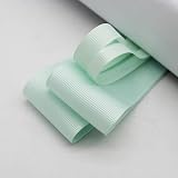 Cinta De Satén De Grosgrain Verde De 5 Yardas Para Embalaje De Regalo Decoración De Fiesta De Navidad Bricolaje Hecho A Mano 3/8' 1' 1-1/2' Pulgada 16 25 38 MM-Menta Hielo 1-10 MM
