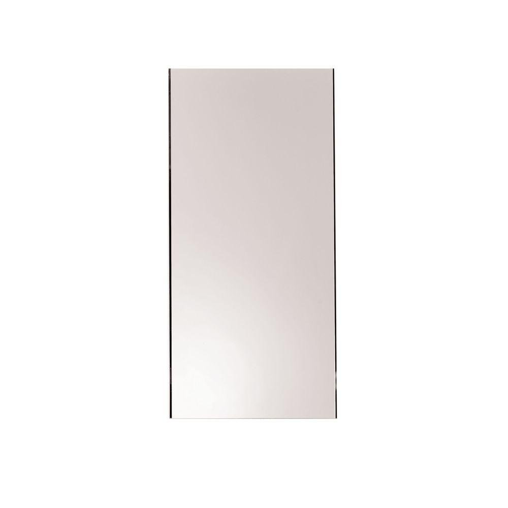 Ginger 4641N Kubic 16" W x 34" H Beveled Frameless Mirror, N/A