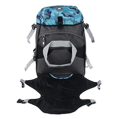 perfk Rollschuh -Rucksack für Inline-Skates oder Schlittschuhe - Camo