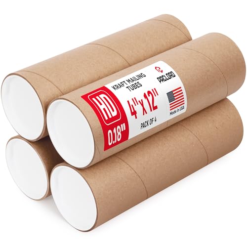 Tube d'expédition anti-écrasement en carton fort pour dessins et plans