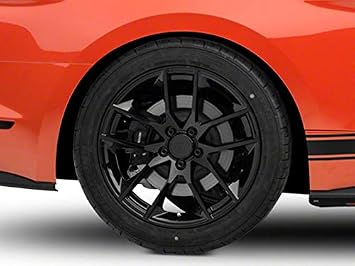 Magnetic Style Gloss Black Wheel; Rear Only; 19x10; 48mm Offset Compatible for 15-23 Mustang GT, EcoBoost, V6