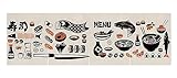 RYZGOJV Japanese Sushi Bar Noren Doorway Curtain Door Curtain, Sushi Bar Doorway Short Noren, Door Way Hanging Short Curtains-W17