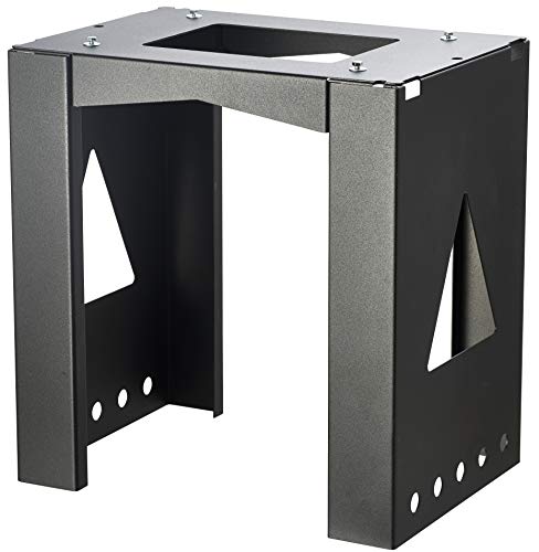 Allux 8002 Montagefuß, Standfuß sichere Befestigung für Paketpostfach, Schwarz Cover