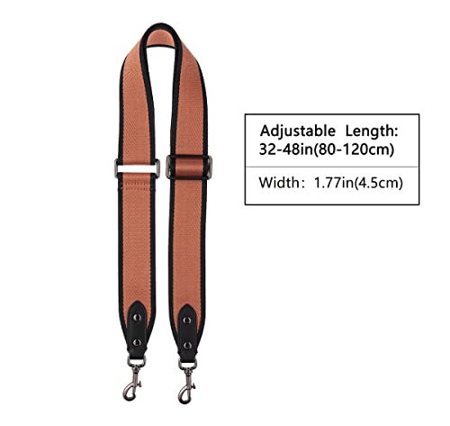 Image of jiesinlov Bag Strap Replacement Crossbody Wide Shoulder Straps Adjustable for TOTE,Messenger Bags and Handbags (Brown-1)