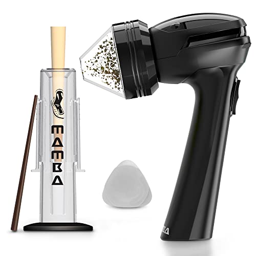 Mamba Pre Rolled Cone Loading System V2-55 2g Black Electric Herb Grinder and King-Size Cone Holder. All in One Mess-Free Packing and Loading with USB Rechargeable One-Handed Mill Machine
