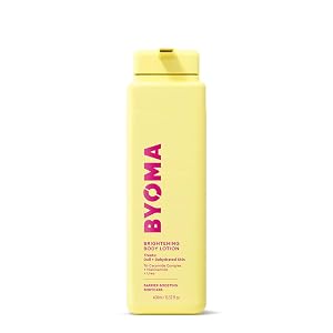 BYOMA Brightening Body Lotion - For Dull Dehydrated Complexion - Creamy Moisturizer with Niacinamide Urea - Evens Tone