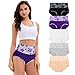 Womens Briefs Underwear Cotton High Waisted Tummy Control Panties for Women Pack 2025 Fashion Ladies Panty Multipack(A Black,XL)