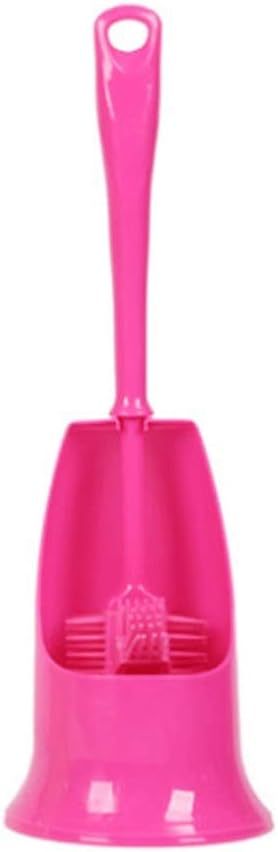 Toilet Brush and Holder, Bathroom Bowl Set, Silicone Cleaning Kit with Soft Bristle