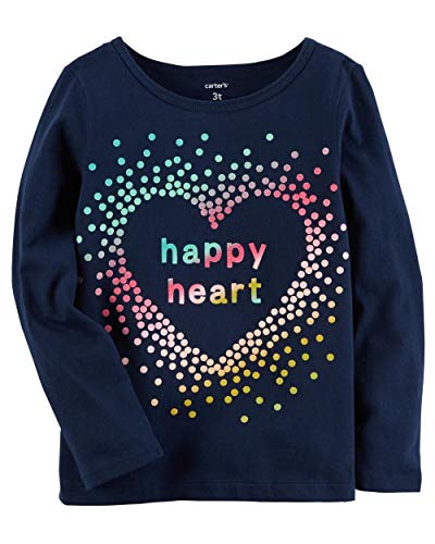 T-shirt paillettes bleu marine Carter's 6 mois manches longues