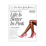Jatinoo Pink Wall Art Framed Canvas - Life Is Better In Pink Aesthetic Poster, 11.5x15 Inch Vintage Room Decor for Women, Lana Del Rey Style Poster for Bedroom, Dorm & Living Room Wall Decor