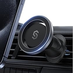 SYNCWIRE for MagSafe Car Mount, Magnetic Phone Holder for Car Air Vent | 360° Rotation, Super Strong Magnets, Car Vent Phone Mount for iPhone 18 17 16 15 14 13 12 Pro Max Plus Duo Magsafe