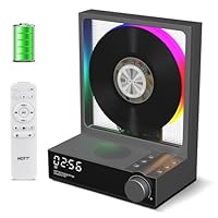 Amazon.co.jp: HOTT ホームCDプレーヤー Bluetooth 対応 RGB カラー