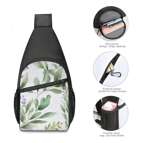 Bolso bandolera casual de poliéster para senderismo unisex miniatura 5
