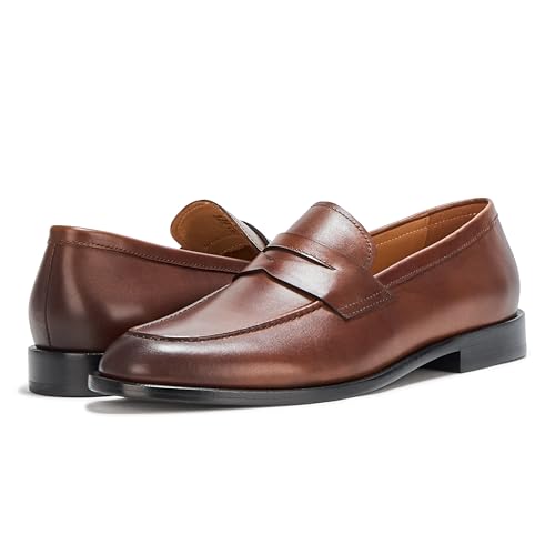 Image of Brooks Brothers Men's Greenwich Leather Penny Loafer Dress Shoe