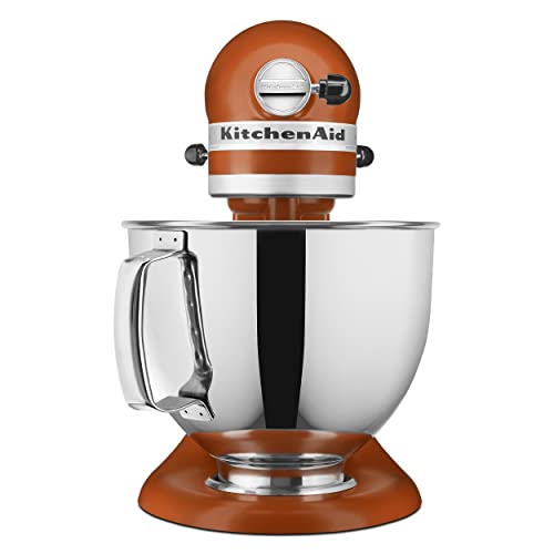 Image of KitchenAid Artisan Series 5 Quart Tilt Head Stand Mixer with Pouring Shield KSM150PS, Scorched Orange