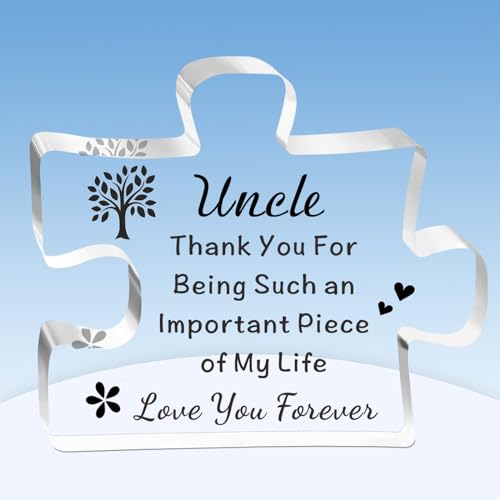 TTOVEN Uncle Gifts Puzzle Uncle Birthday Gifts Thank You for Being Such an important Piece of My Life
