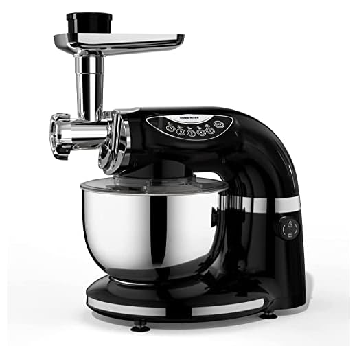 Aifeel 1000W Batidora Amasadora 7L Robot de Cocina 7 en 1 Multifunción Amasadora de Pan Para Repostería con 3 accesorios de mezcla, Picadora, kit de salchicha, máquina para hacer pasta y galletas