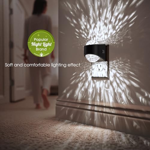 Image of Night Light, Night Lights Plug into Wall, Night Light for Bedroom, Dimmable Brightness, LED Dusk to Dawn Sensor Nightlight for Nursery, Bathroom, Home Decor, Gaming Room, Daylight White 5000k
