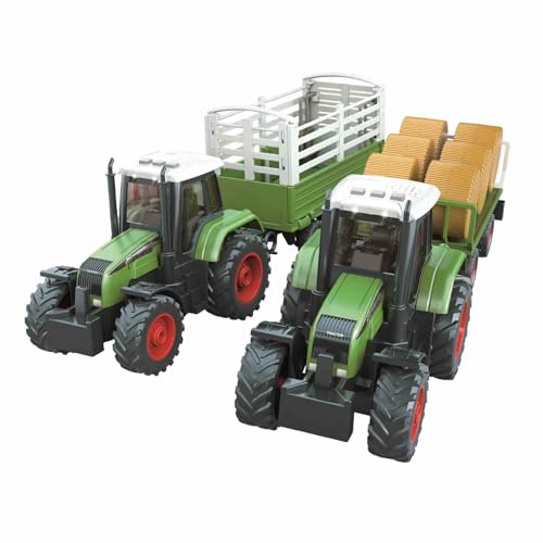 Motor Planet Tractores con Remolque Vehículos agrícolas con Luces y Sonidos