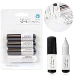 Silhouette Sketch Pen Pack für Hobbyplotter - 4 teilig (3x Schwarz und 1x Weiß) Silhouette Sketch Pen Pack für Hobbyplotter - 4 teilig (3x Schwarz und 1x Weiß)