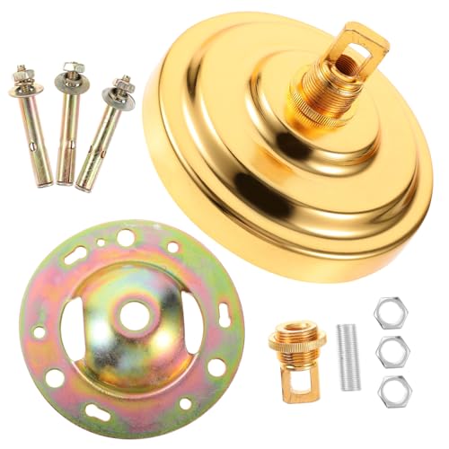 TOYANDONA Heavy-Duty Pendant Light Canopy Chandelier Ceiling Light Plate in Gold Finish Sturdy Ceiling Cover Plate Mounting Bracket Installation