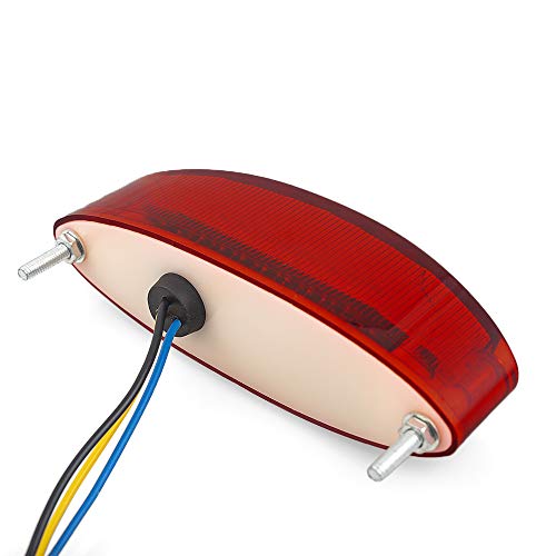 image for Evomosa Motorcycle Taillight Universal Brake Stop Light ATV Tail Light